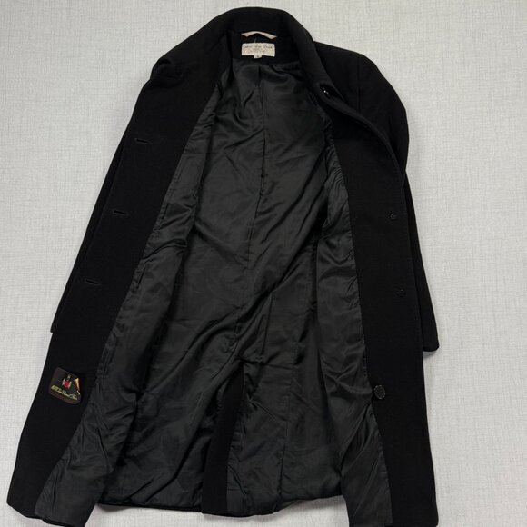 Vintage Larry Levine Design Pure Camel Hair Coat Button Front Size 8 - Picture 4 of 12